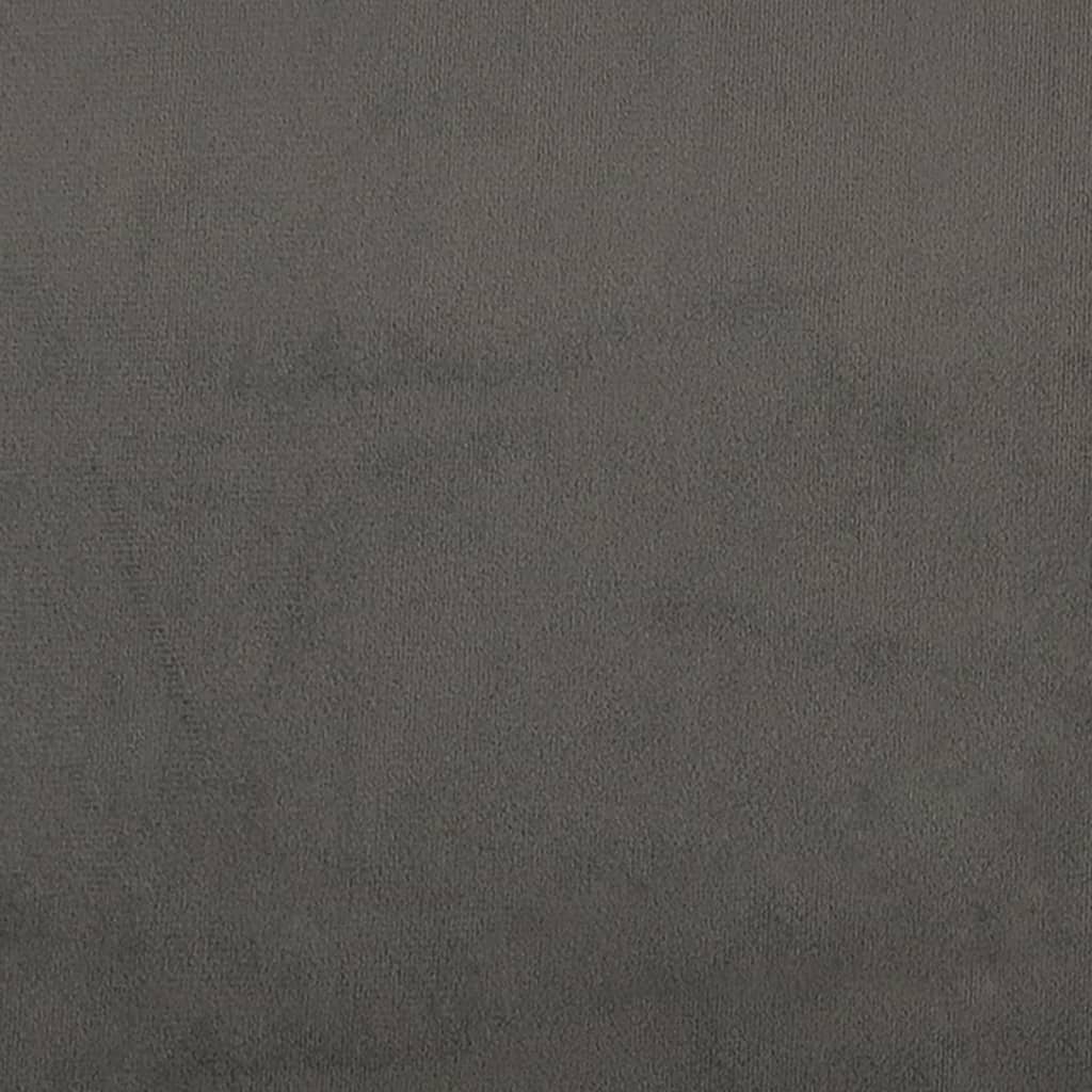 Kopfteile 4 Stk. Dunkelgrau 72x7x78/88 cm Samt